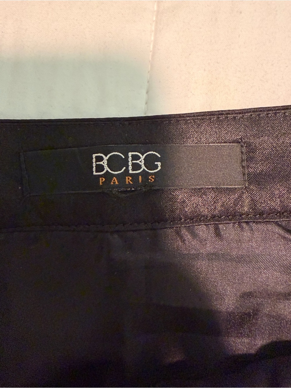 BCBG Blue and Black Sequin Mini Skirt - Picture 9 of 10